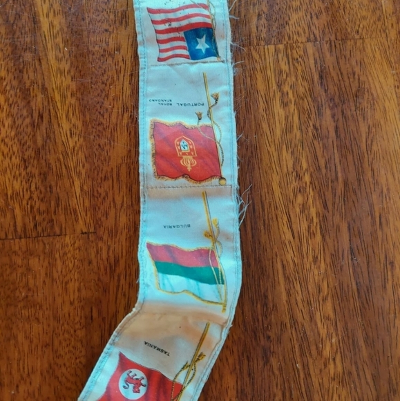 Cigarette Silks Tobacco Silks Vtg Flags Sewn Together Lot Of 15 tobacciana - Picture 6 of 8